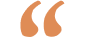 Orange quotation marks on black background.